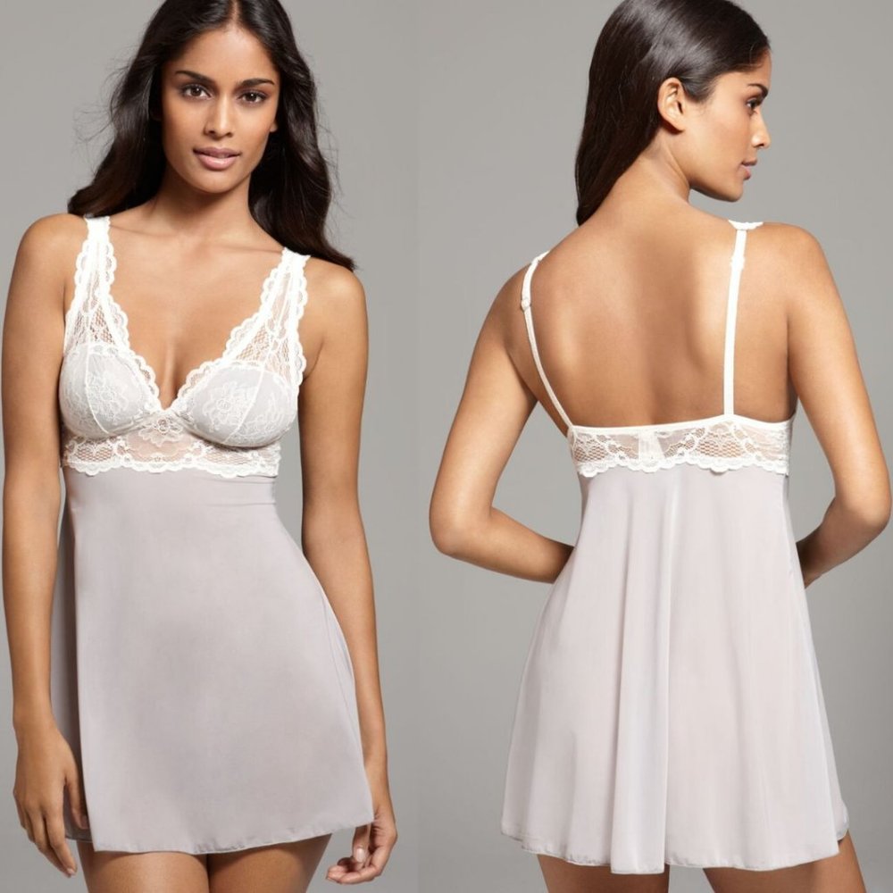 Underella by Ella Moss Pebble Grey Babydoll Set